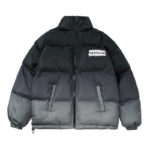 Men’s Gradient Color Oversized Techwear Winter Jacket