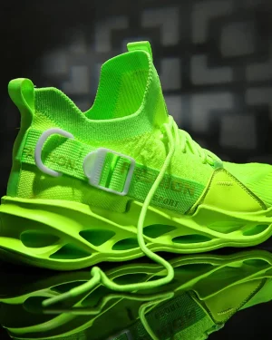 Men's Neon Color Techwear Sneakers