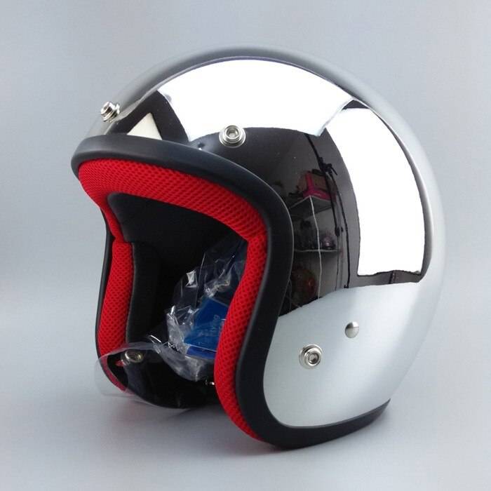 Motorcycle Retro Helmet Silver Plating JET Helmet Capacete Para Motocicleta Cascos Moto Racing Motorbike Capacete Motoqu 15