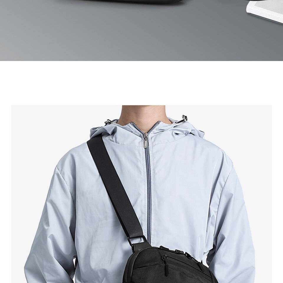 OZUKO New Men Shoulder Bag High Quality Waterproof Male Messenger Bags Fashion Crossbody Bag for Teenage Light Weight Travel Bag 