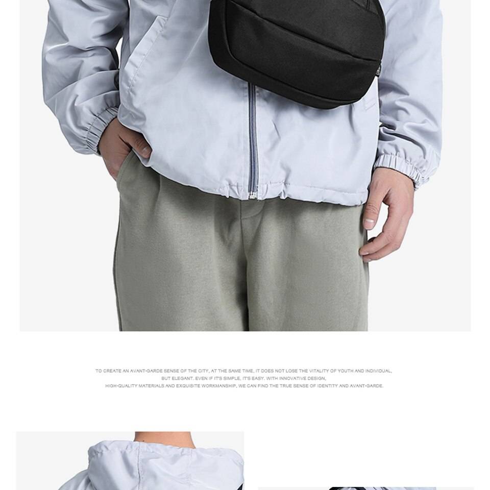 OZUKO New Men Shoulder Bag High Quality Waterproof Male Messenger Bags Fashion Crossbody Bag for Teenage Light Weight Tr 12