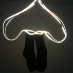 One Pair Fluorescent Bandage Socks Female Letter Printed Fashion Nightclub Personality Reflective Cross Sport Skateboard Socks