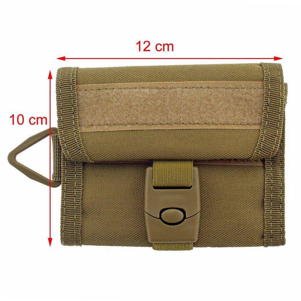 Tactical 800D Nylon Military Outdoor Sports Wallet Purse Mesh Pocket Hook Loop and Buckle Cloure Hunting Molle Bag 10