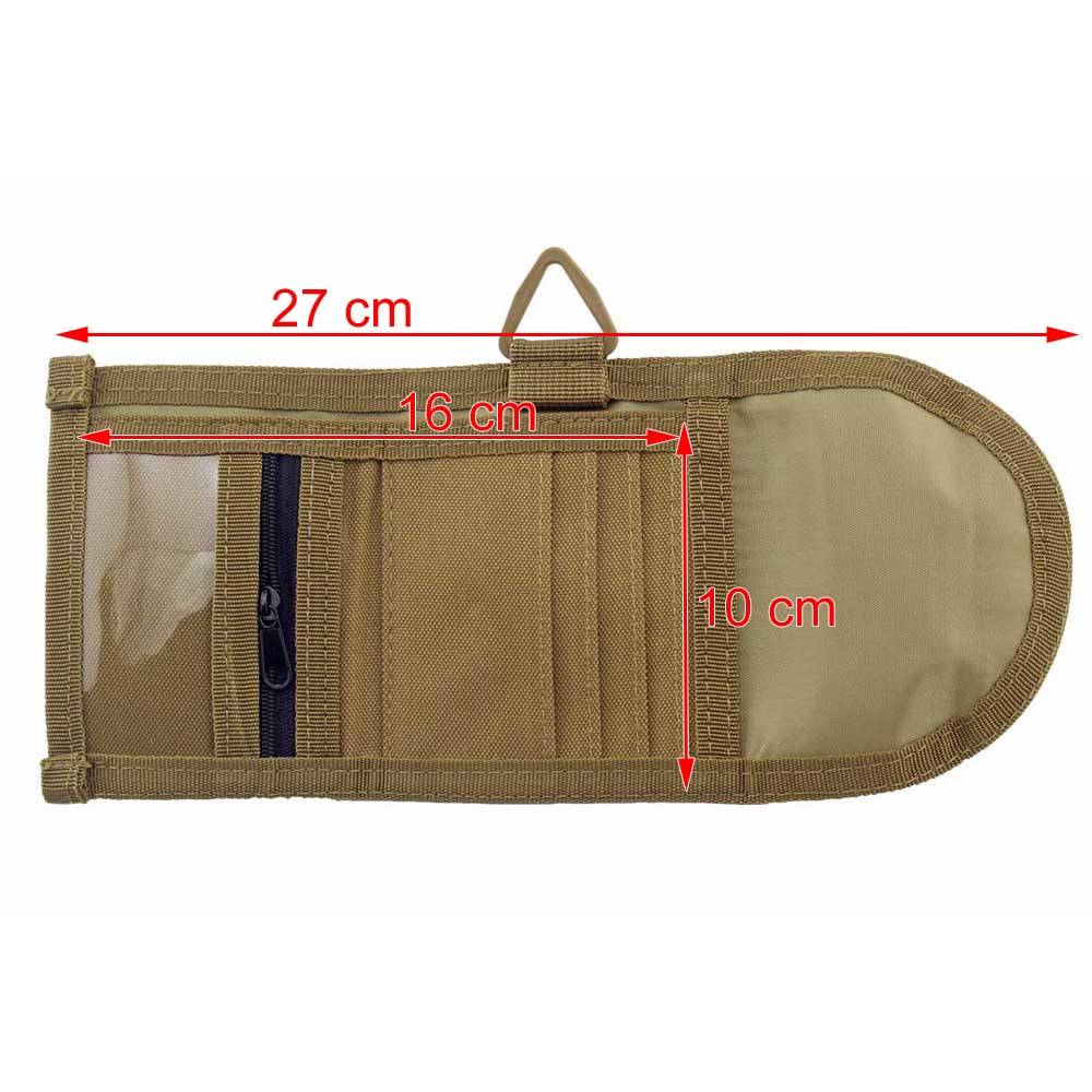Tactical 800D Nylon Military Outdoor Sports Wallet Purse Mesh Pocket Hook Loop and Buckle Cloure Hunting Molle Bag 11