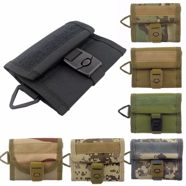 Tactical 800D Nylon Military Outdoor Sports Wallet Purse Mesh Pocket Hook Loop and Buckle Cloure Hunting Molle Bag