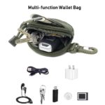 Tactical EDC Pouch Military Key Earphone Holder Men Coin Wallet Purses Army Coin Pocket with Hook Waist Belt Bag for Hunting