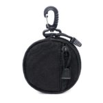 Tactical Round Wallet with Carabiner
