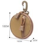 Tactical EDC Pouch Military Key Earphone Holder Men Coin Wallet Purses Army Coin Pocket with Hook Waist Belt Bag for Hunting