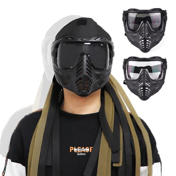 Tactical Full Face Protective Mask Masquerade Cosplay Mouth Mask Military Hunting Shooting Airsoft Paintball Goggles Mask