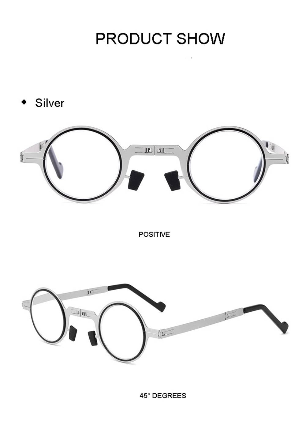 Techwear Foldable Round Glasses 1