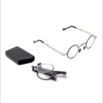 Techwear Metal Round Folding Reading Glasses Men Blue Light Computer Eyewear Male Grade Glasses Narrow Eyeglasses Frame gafas