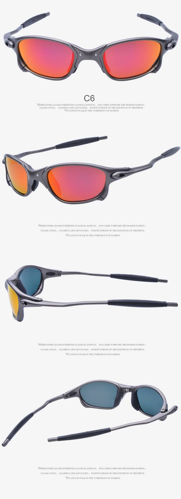 Techwear Sports Riding Cycling Sunglasses Metal Frame Polarized Cycling Glasses Men8217s Sunglasses UV400 Glasses Cyclin 9