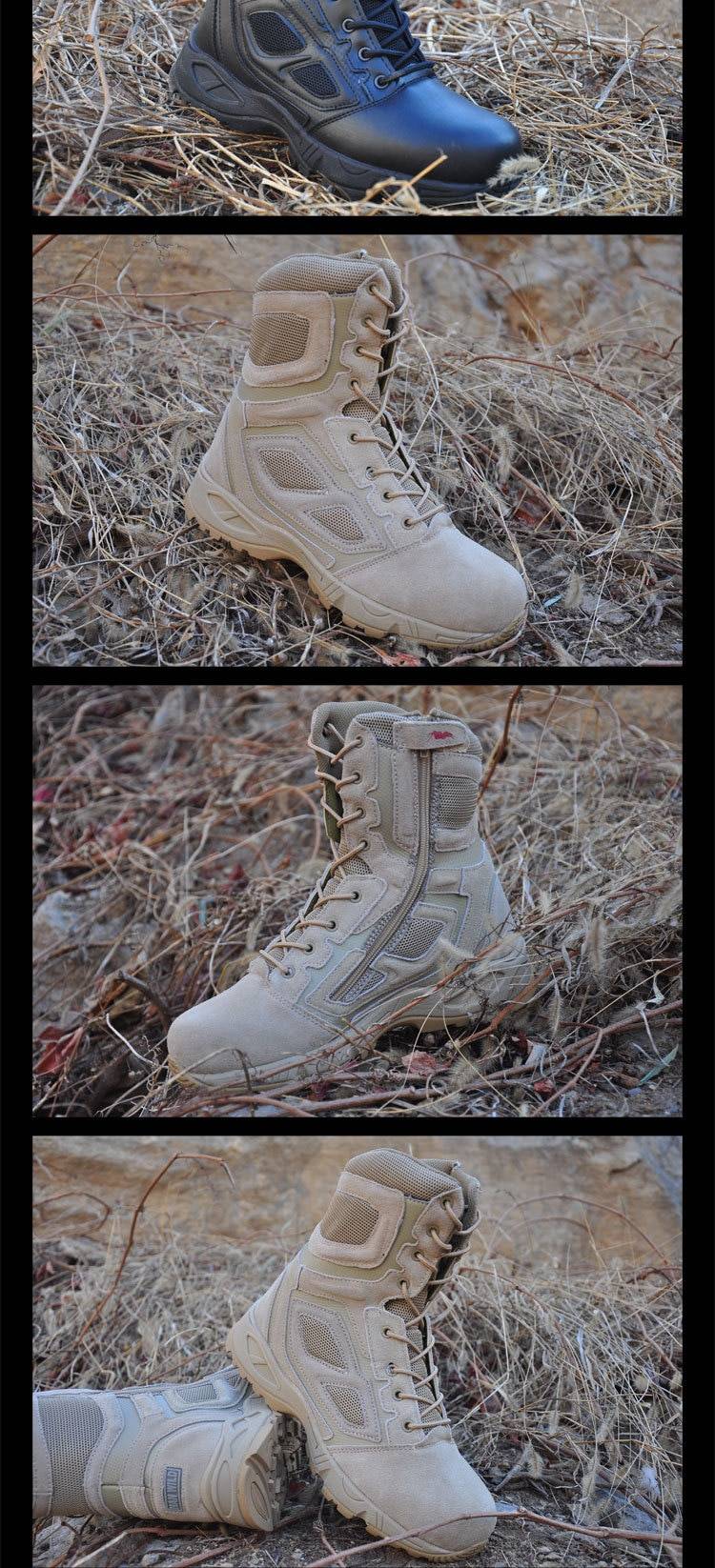 TerraTrooper© Men8217s Waterproof Leather Techwear High Boots 5