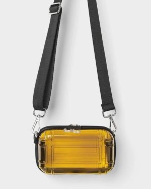 Transparent Design Techwear Messenger Bag with Wide Strap
