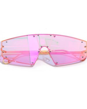 Women's Holographic Rimless Cyber Punk Sunglasses