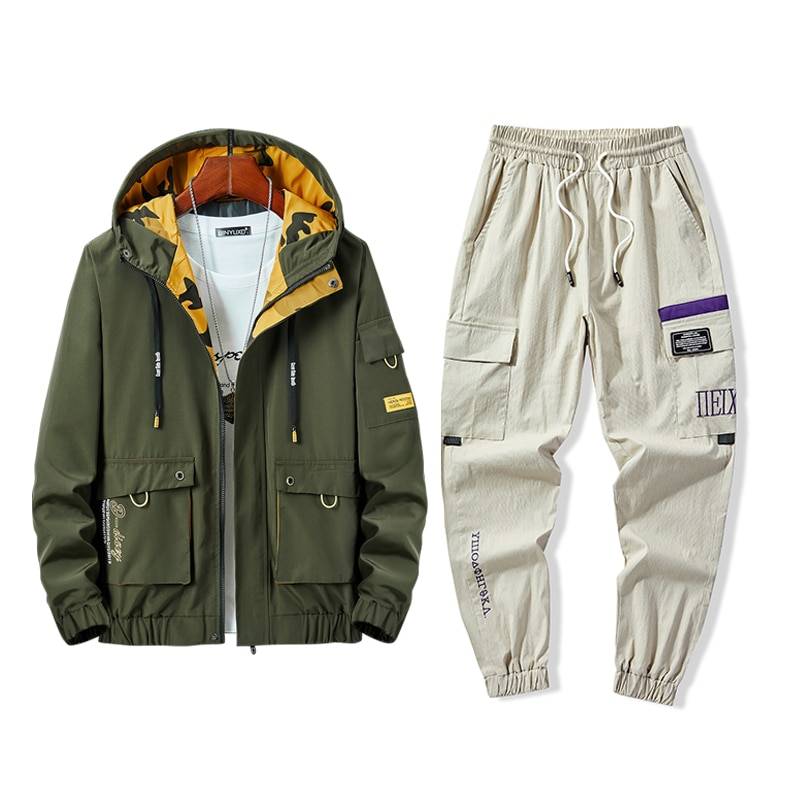 Winter Mens 2 Piece Outfits Men Sportwear Jacket Pants Sets Plus Size Clothes Mens Track Jackets Hip Hop Tracksuit Stree 14