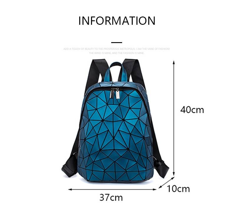 Women Hologram Backpack School Matte Geometric Backpacks Girls Travel Shoulder Bags For Women Totes Luxury Shoulder Bag 1 11