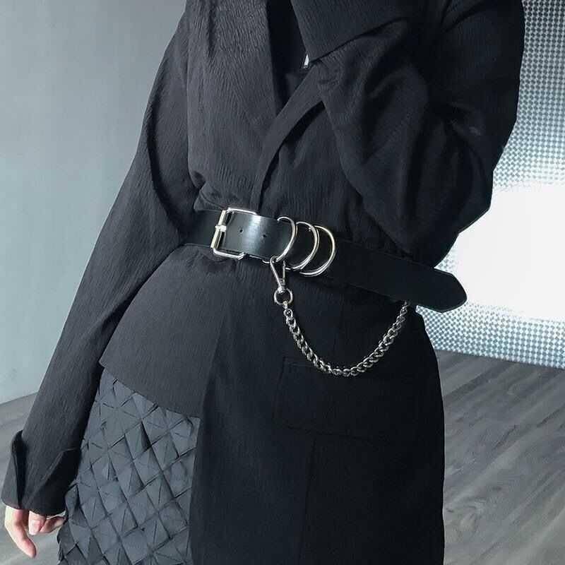 Women8217s Black Eco Leather Techwear Harness
