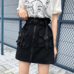 Women’s Cargo Pockets Techwear Mini Skirt