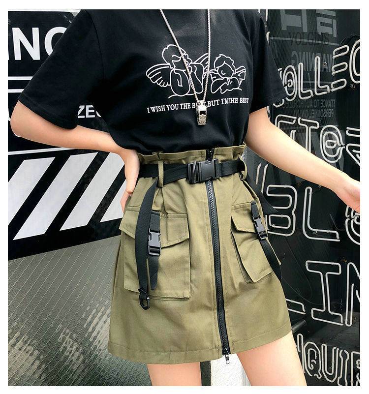 Women8217s Cargo Pockets Techwear Mini Skirt 6