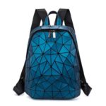 Women’s Futuristic Mosaic Geometric Pattern Backpack