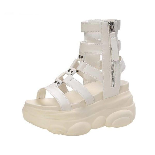 Women’s High Platform Techwear Gladiator Sandals