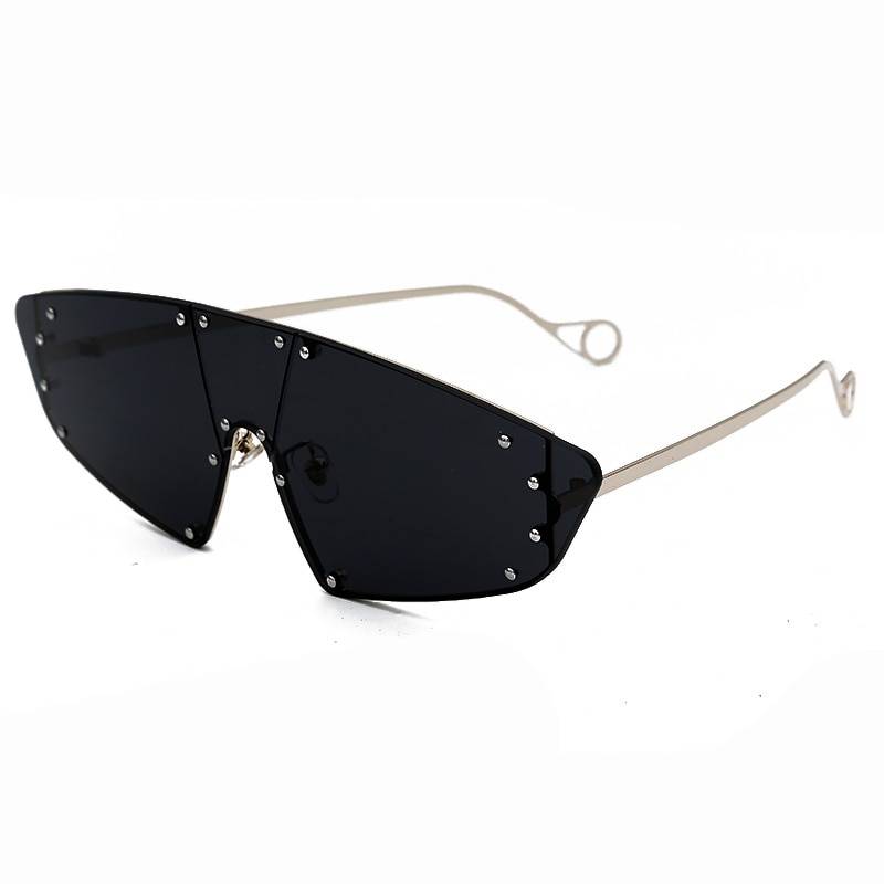 Women8217s Holographic Rimless Cyber Punk Sunglasses 2