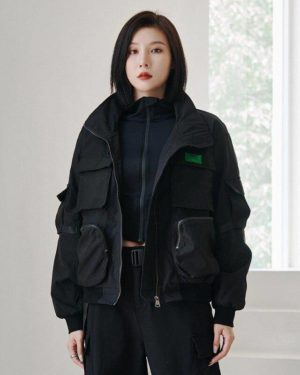Y Demo Techwear Loose Stand Collar Long Sleeve Zipper Jacket Women Loose Baseball Outerwear Fashion