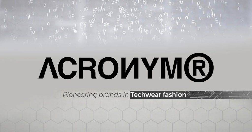 acronym techwear logo