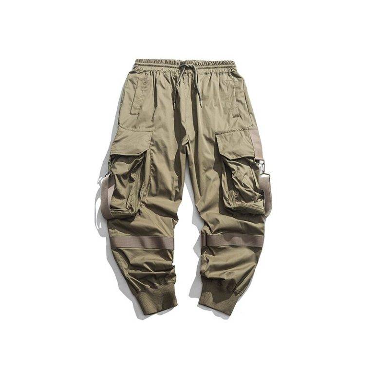 Casual Minimalist Techwear Joggers Size: XXL Color: Army Green
