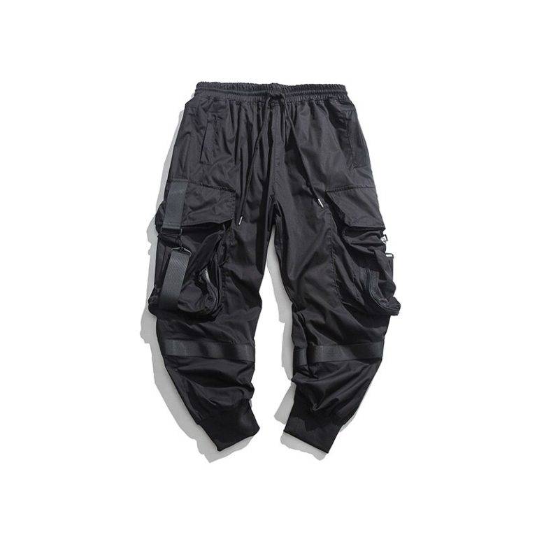 Casual Minimalist Techwear Joggers Size: XXL Color: black
