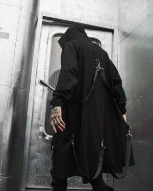 Hooded Goth Techwear Coat