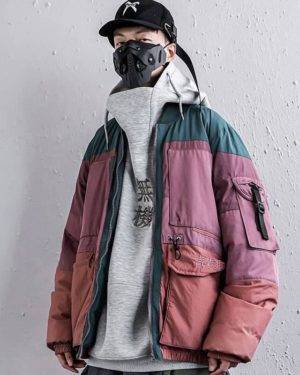 Men’s Pastel Techwear Winter Jacket