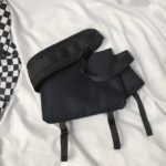 Black Tactical Straps Techwear Sling Bag
