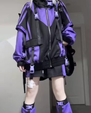Women's Purple Techwear Jacket